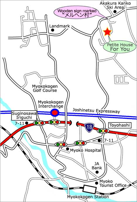 Myokokogen/Akakura Area Map